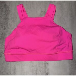 Lululemon Strong at Heart Bra *Medium Support, C/D Cup Size 12 Hot Pink